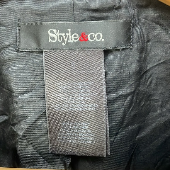 VINTAGE Style & Co Cropped Blazer size 8 - Picture 3 of 8